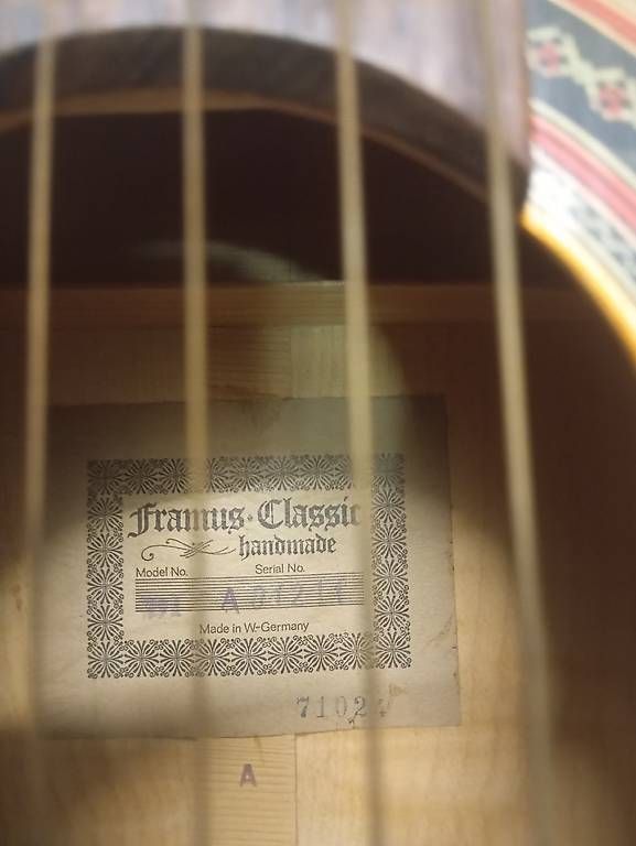 Framus Strumenti musicali: Framus Gitarre Classic Handmade Vintage – Usato da Basel venduto da Petergunn 2