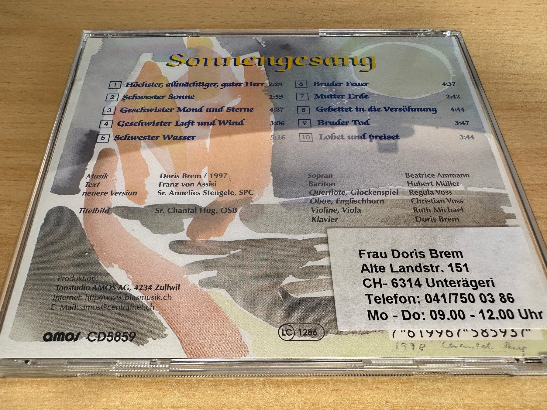 CDs: Doris Brem - Sonnengesang – D'occasion à Rikon im Tösstal par Alpenmutz 1