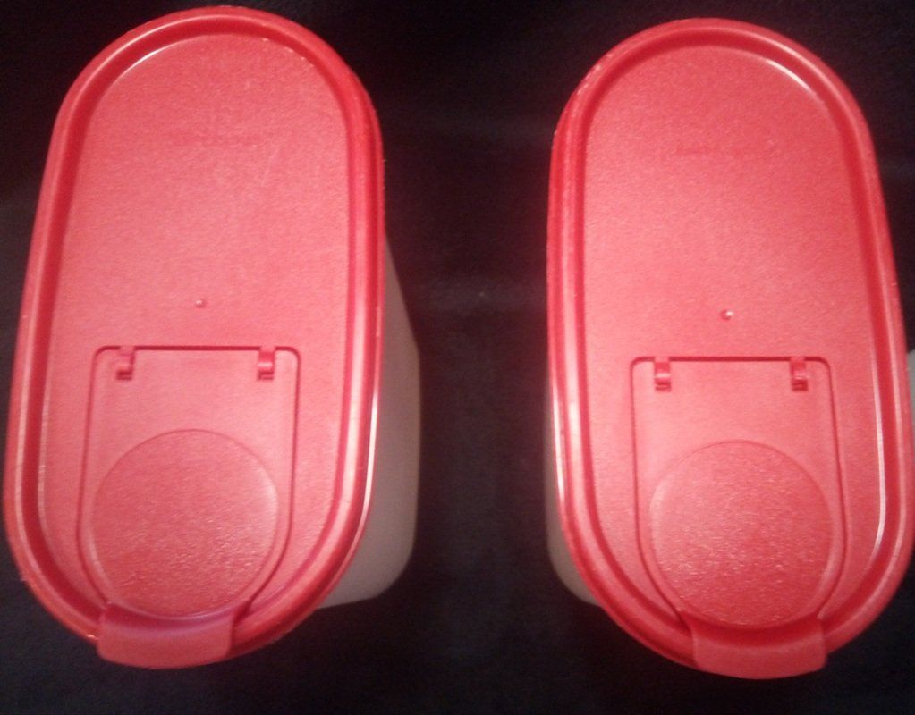 Tupperware Contenitori & Simili: TUPPERWARE 5er Set Vorratsbehälter in Rot – Usato da Werdenberg venduto da EXA-Secondhand 5