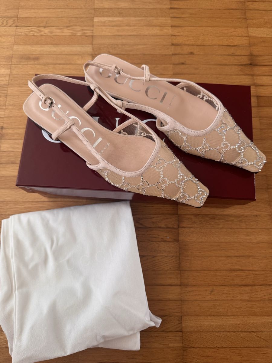 Gucci Scarpe da donna: Gucci flache Sandalen slingback Gr.38 – Nuovo e nell'imballaggio originale da Pfäffikon SZ venduto da EMMA0111