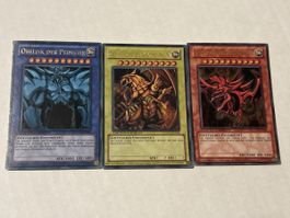 3 Yu-Gi-Oh Gottkarten Sammlung YGLD