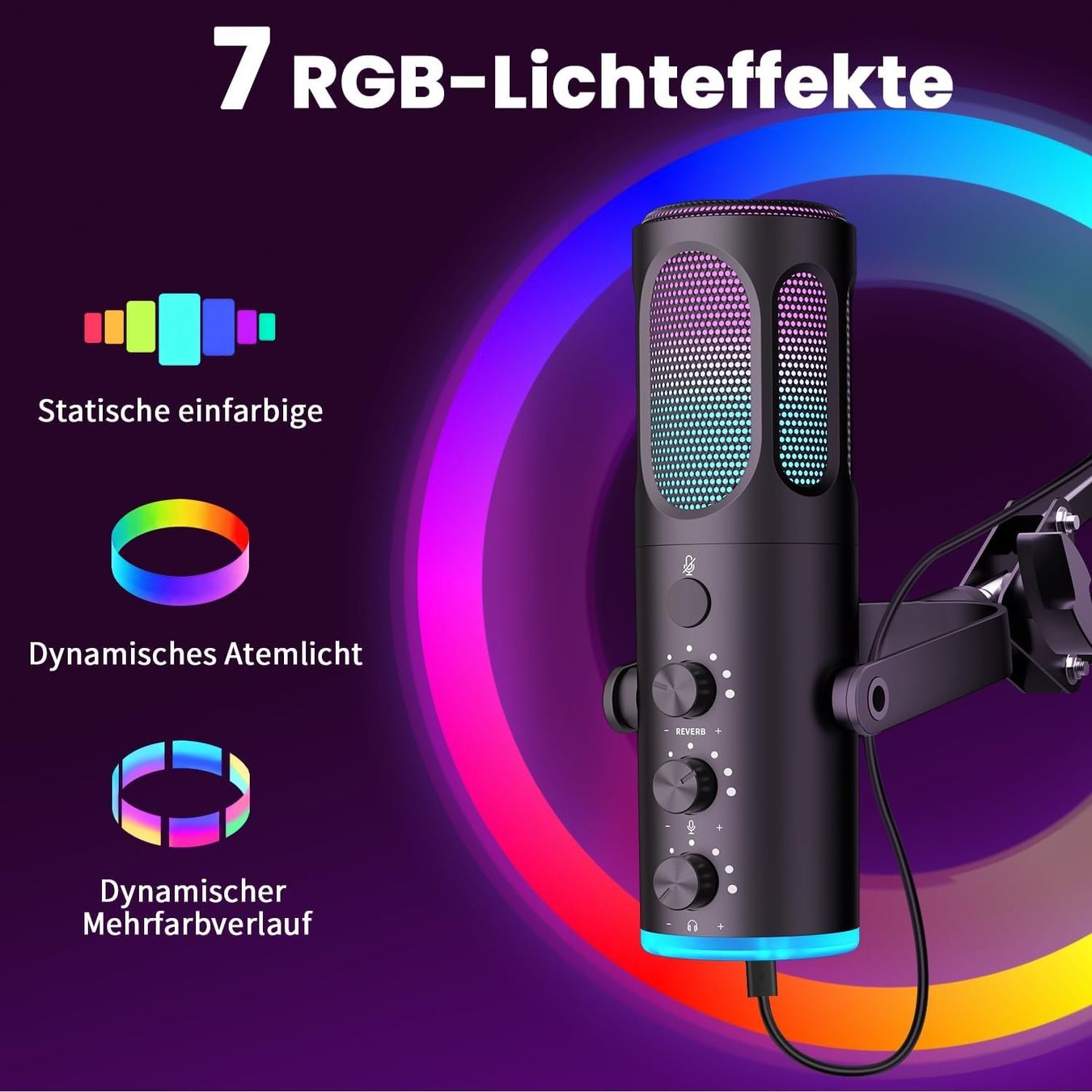 Mikrofone: Gaming Mikrofon USB Podcast PS4/5 Noise Cancel – Neu und originalverpackt aus Schaffhausen von her_zt65 3