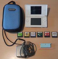 NINTENDO DS Lite USG-001 Mit 6x Spiele Und Zubehör