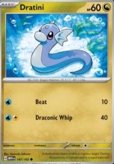 Pokémon Carte collezionabili: Dratini - Pokemon Mew 151 Englisch – Usato da Altstätten SG venduto da GGsGameshop