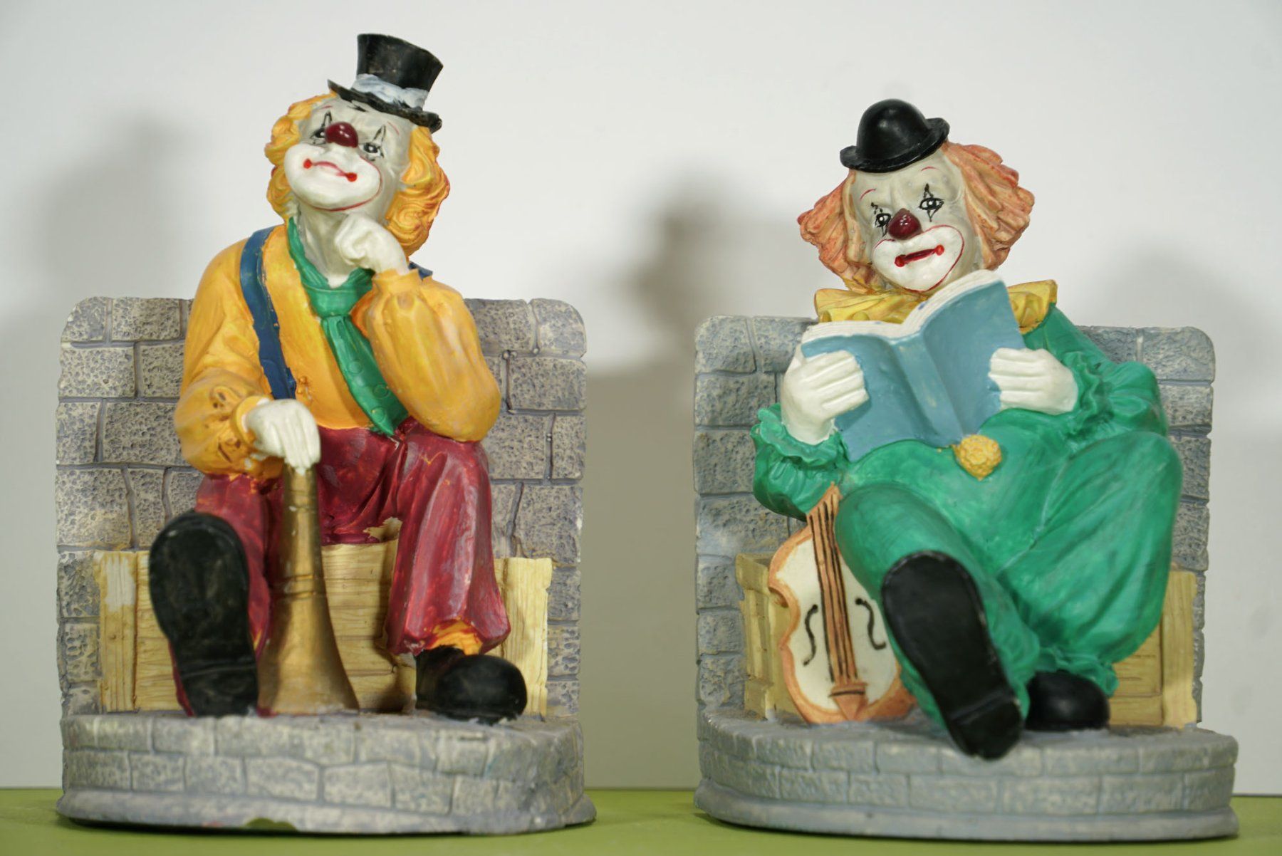 Altro in Decorazioni & Accessori: Paar Clowns Buchstützen – Usato da Meggen venduto da Brockitare 1