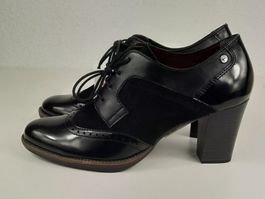 SALE: TAMARIS elegante Schnürpumps Lack Halbschuhe Gr. 36