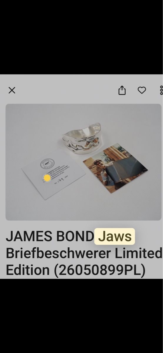 Volg Timbres & points: James Bond Jaws Teeth Silver-Plated  – D'occasion à Zürich par cri_dj55 6