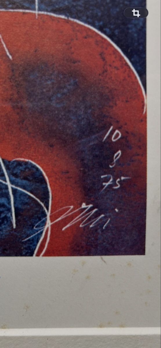 Grafiken & Lithographien: Hans Erni Original Lithographie mit Blattgoldrahmen – Gebraucht aus Ibach von heifla 1