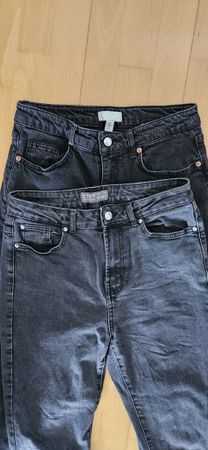 2 Paar Jeans H&M und Denim Co schwarz Grösse 40