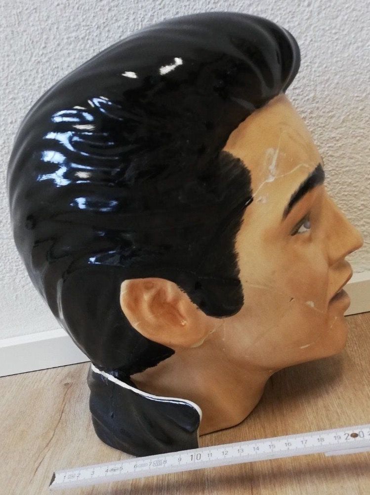 Statuette: Rare ELVIS Büste 68er Keramik TCB – Usato da Baar venduto da STIFANI-SHOP 2