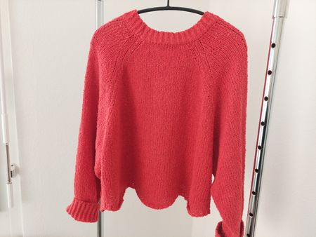 Zara Damenpullover Gr. S rot Oversize