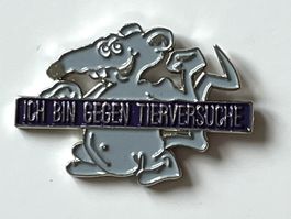 Pin gegen Tierversuche