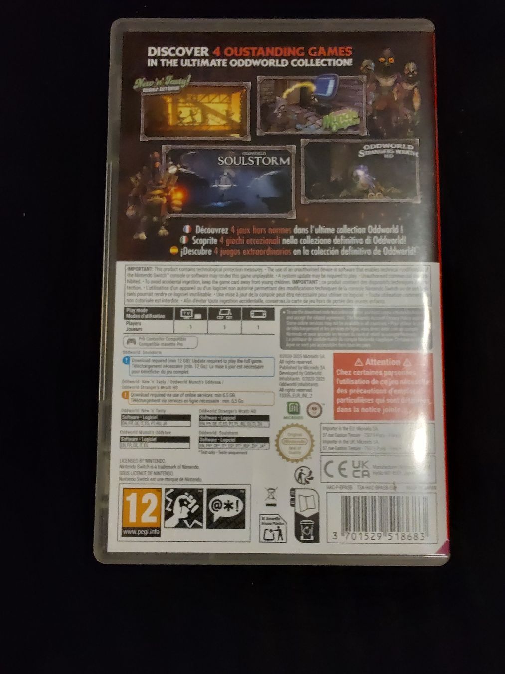 Nintendo Console: Nintendo Switch console et jeu  Oddworld Anthology  – Usato da fribourg venduto da GameSpot 6