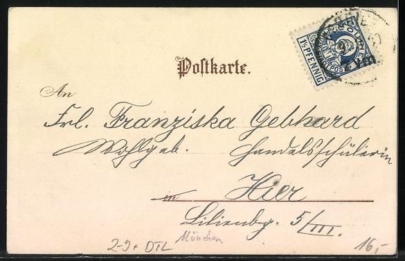 Cartoline postali: München-Au, Ortsansicht mit Kirche, Bri – Usato da Berlin venduto da bartko-reher 1