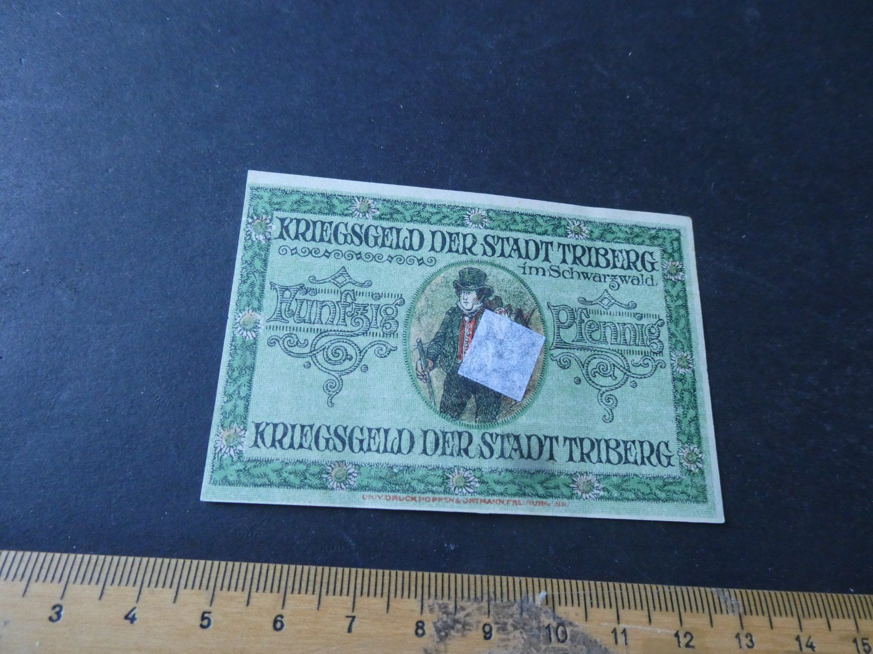 Banknoten: Dt. Reich,  Triberg  - Notgeldschein – Gebraucht aus Hinterforst von Rohusri 1
