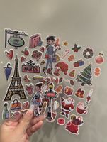 Verschiedene Sticker (Paris/Weihnachten) – NEU!