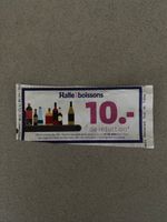 Halle aux boissons bon de réduction 10.- 