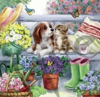 Serviette bench friends (1657) 2Stk.