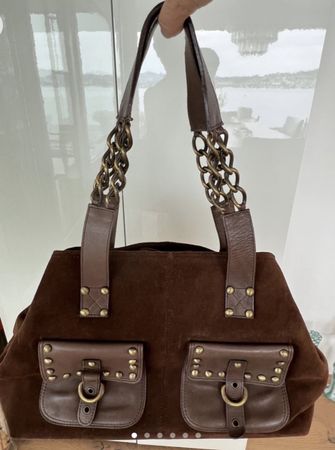 Stewart Weitzmann Wildleder Handtasche, neu