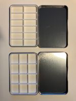 Aquarellkasten im Mini-Format (2 x 6 Näpfchen)