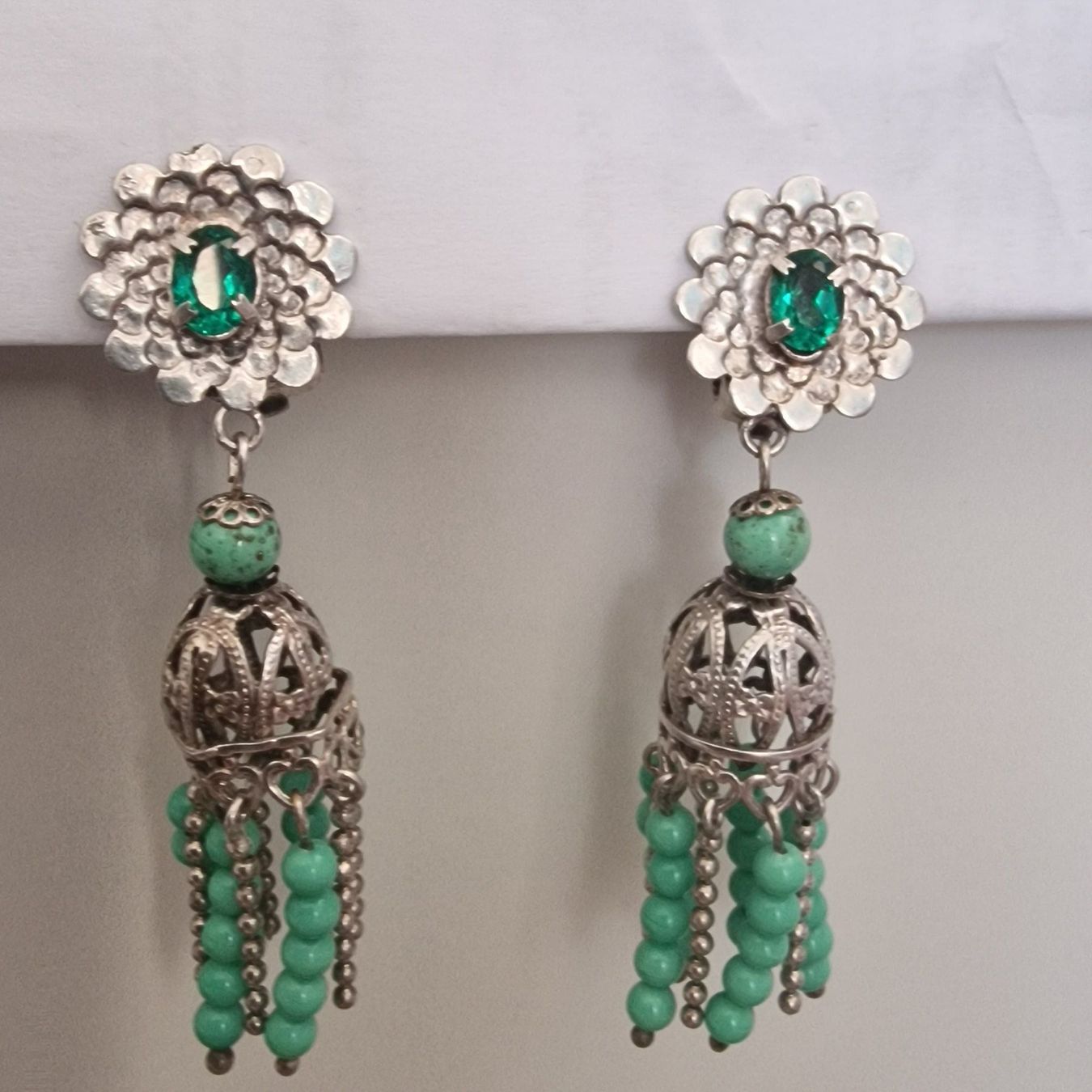 Ohrringe & -stecker: Wunderschöne antike filigrane Ohrringe im Art Deco Stil – Gebraucht aus Birr von sen_8djr 3