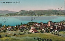 Neuveville-Karte gelaufen 1913