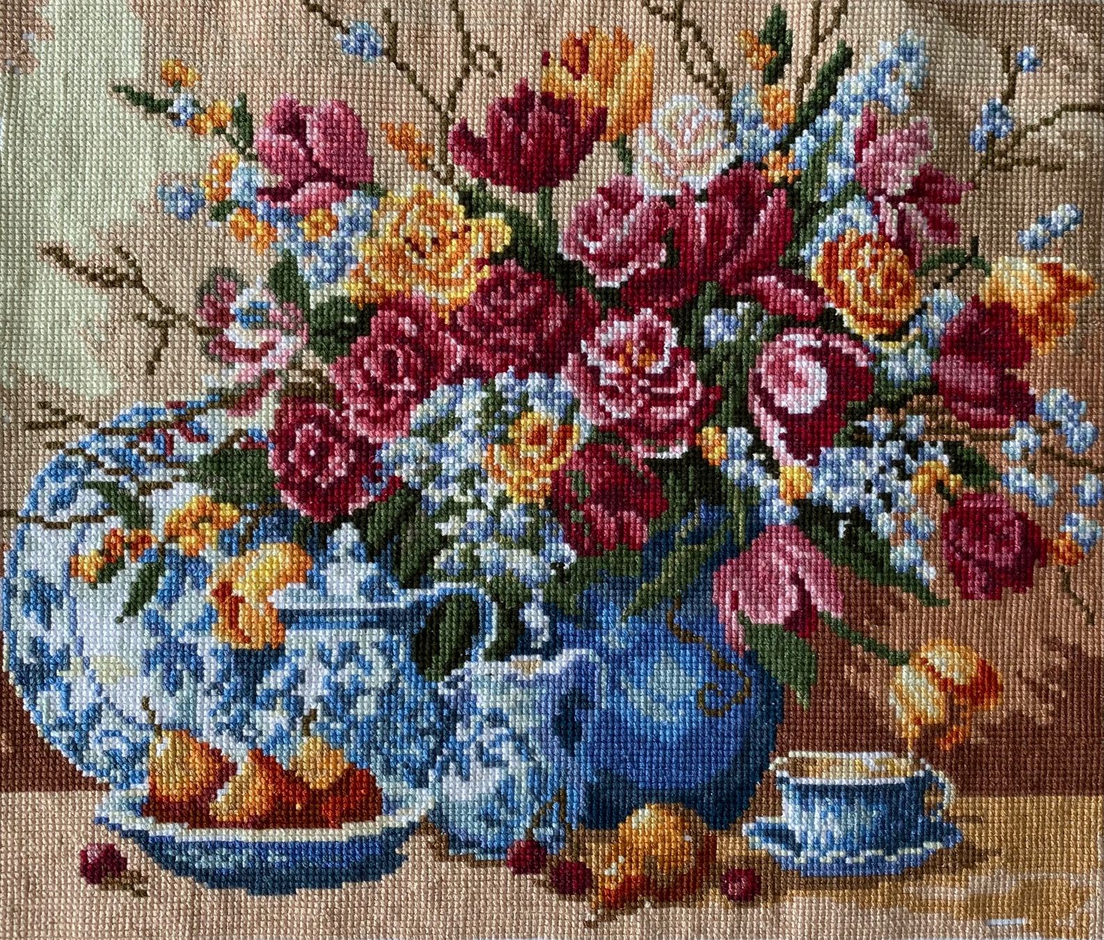 Poster & Bilder: 2 Bilder Petit Point – Neu (gemäss Beschreibung) aus niederbipp von Esbenz 1
