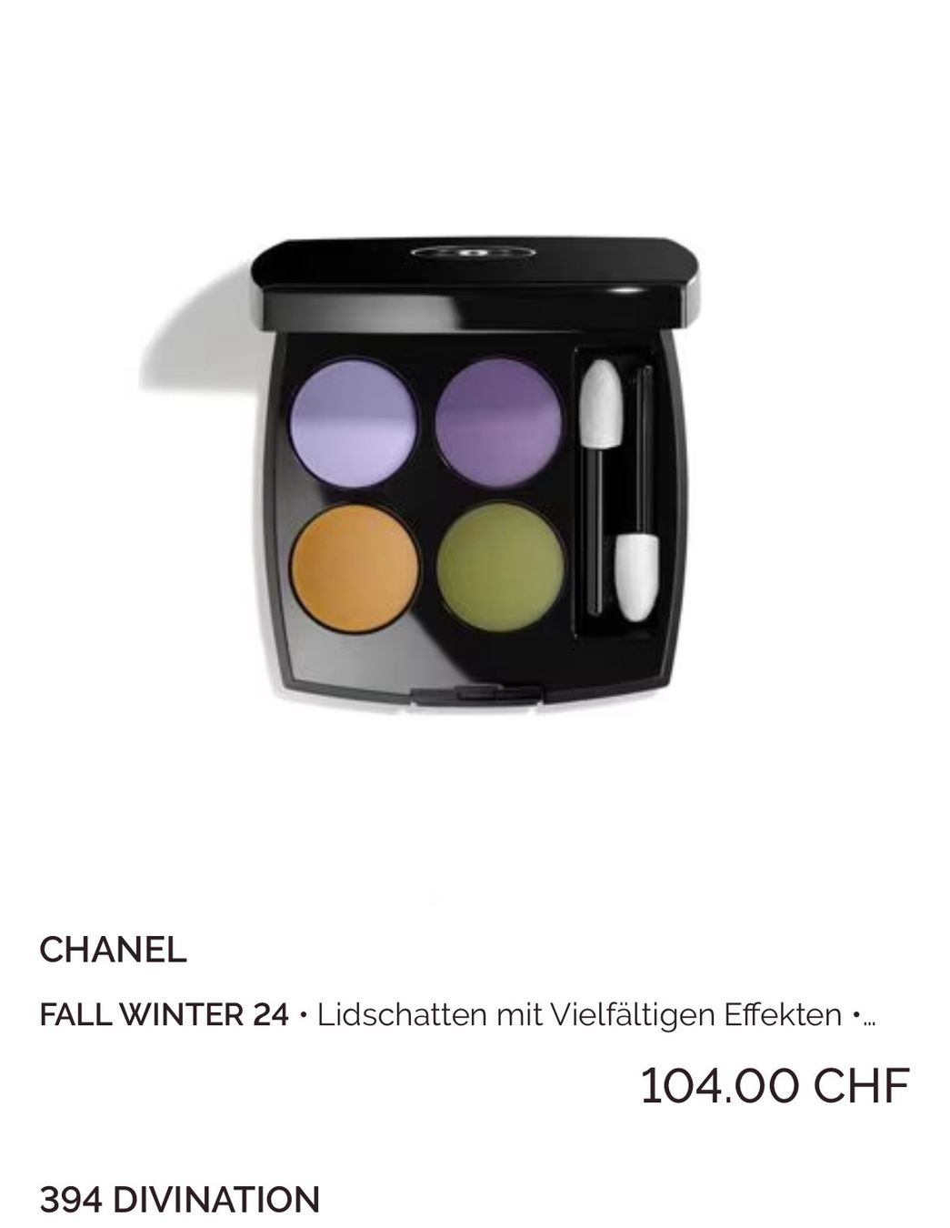 Chanel Make-up: Chanel Lidschatten Palette NP. 104.- – Nuovo (secondo la descrizione) da Rüfenacht BE venduto da Milena_1 1