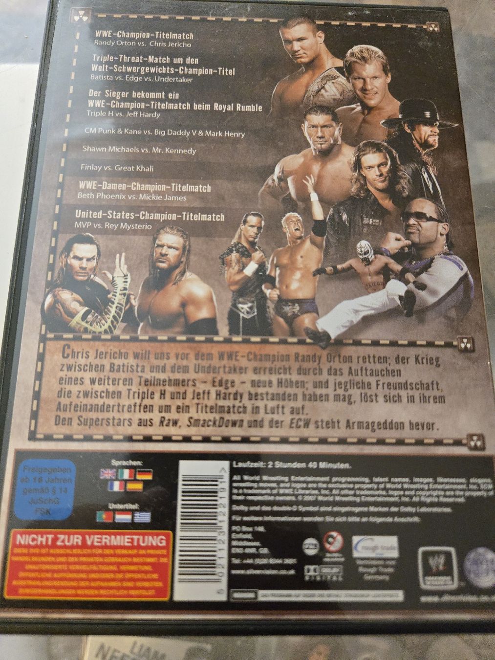 Tutti i DVDs: WWE Armageddon DVD – Usato da Bussigny venduto da Kfdlt 1
