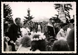 Foto-AK Crans-Montana, Prozession