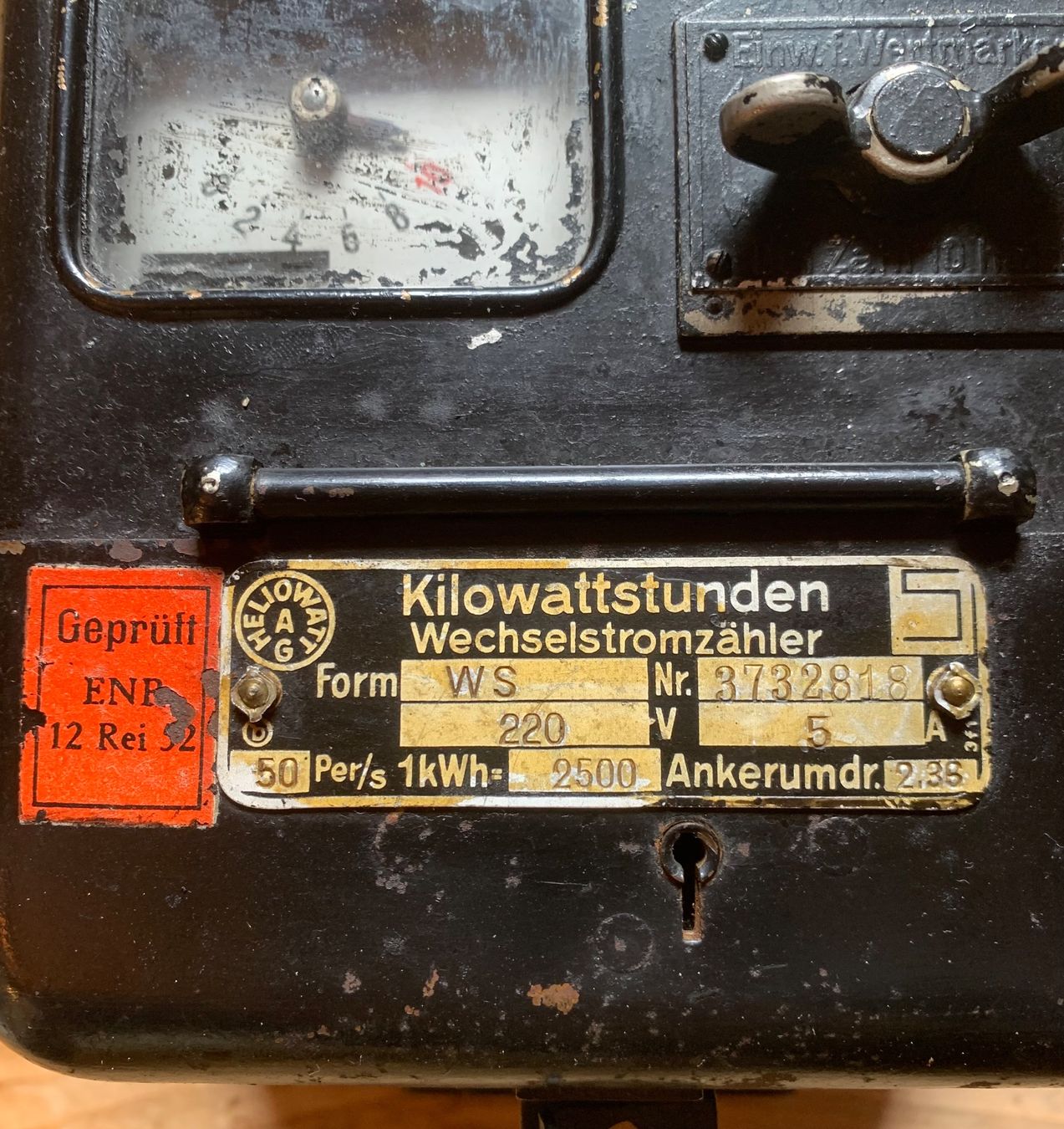 Misurare: Alter Kilowattstunden-Wechselstromzähler – Usato da Goldingen venduto da Bergler012 1