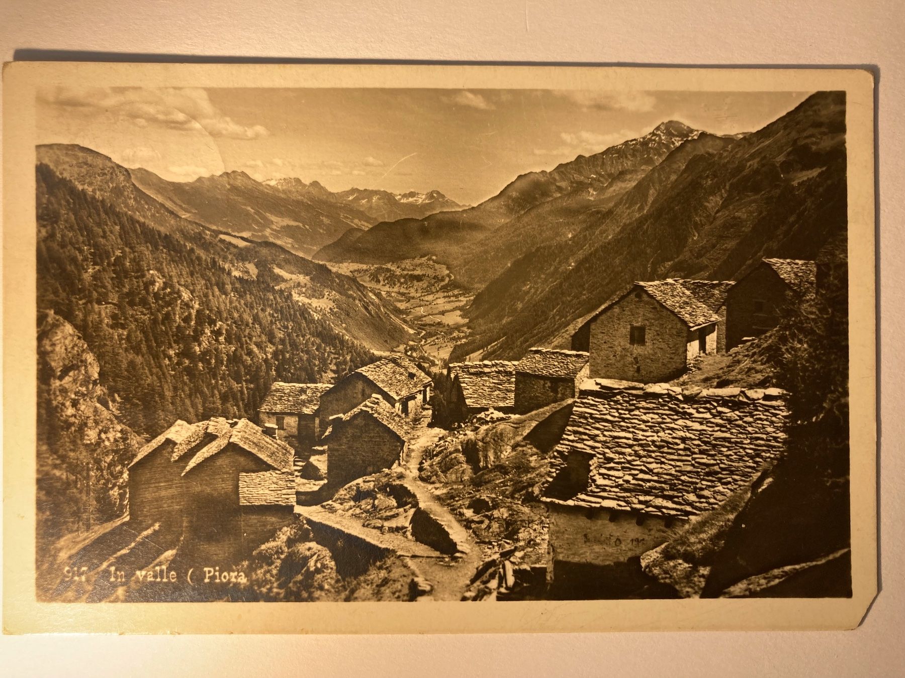 Cartoline postali: Piora, in vall – Usato da Lumino venduto da Givo
