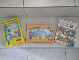 Puzzle für Kleinkinder (an 2 Jahren), drei Stück 