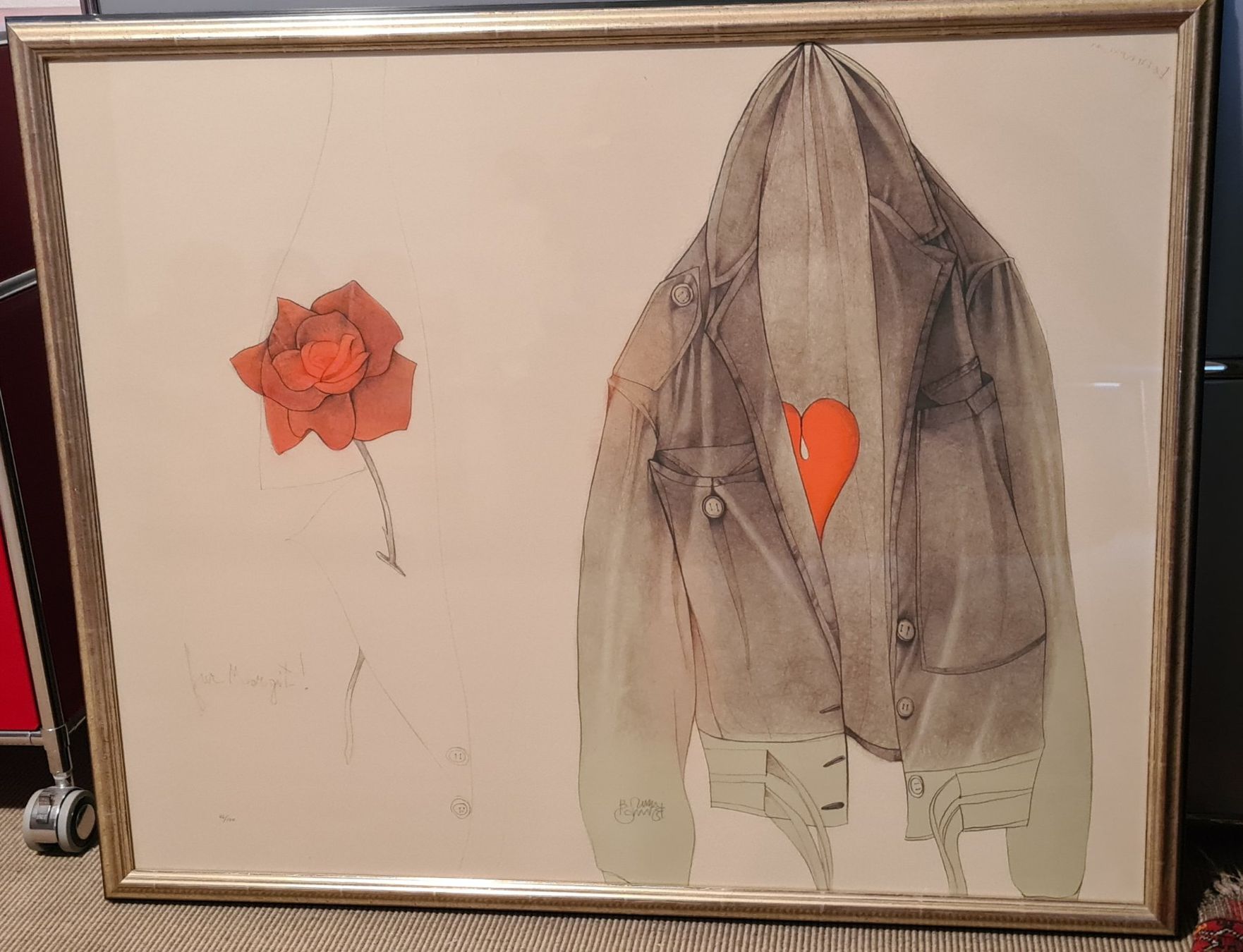 Dipinti: Bruno Bruni Lithographie "Für Margit" – Usato da Steinmaur venduto da TobiasKern