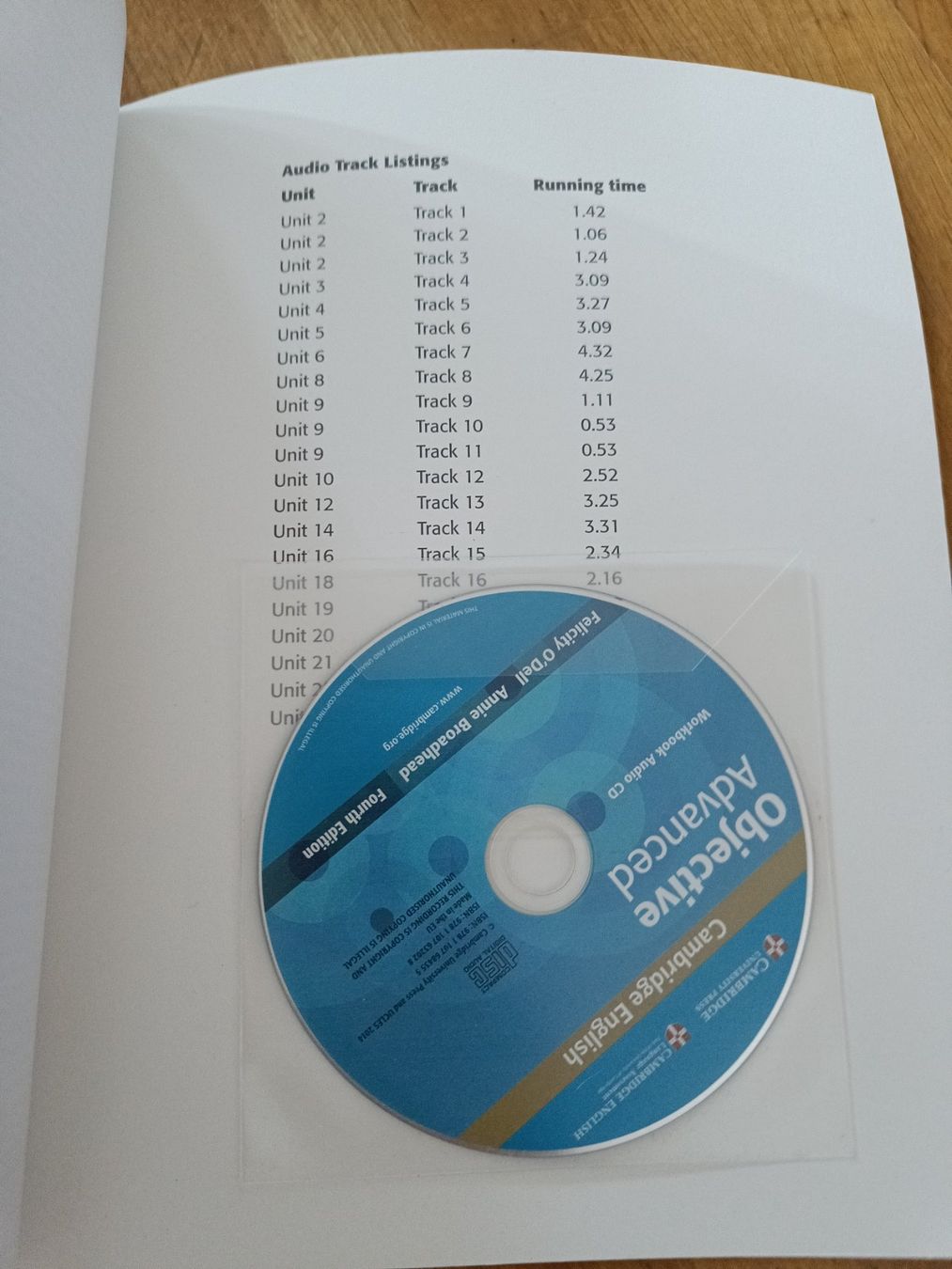 Libri: Cambridge Objective Advanced Workbook - Top Zustand! Mit CD – Usato da Münsingen venduto da inc_nyh8 2