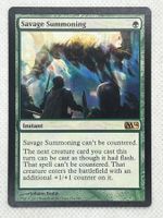 MTG Savage Summoning M14 194 Englisch Rare