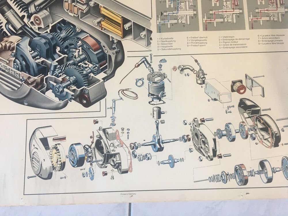 Sachs 503 Motor Explosionszeichnung Orig Gebraucht In Veltheim AG F r 