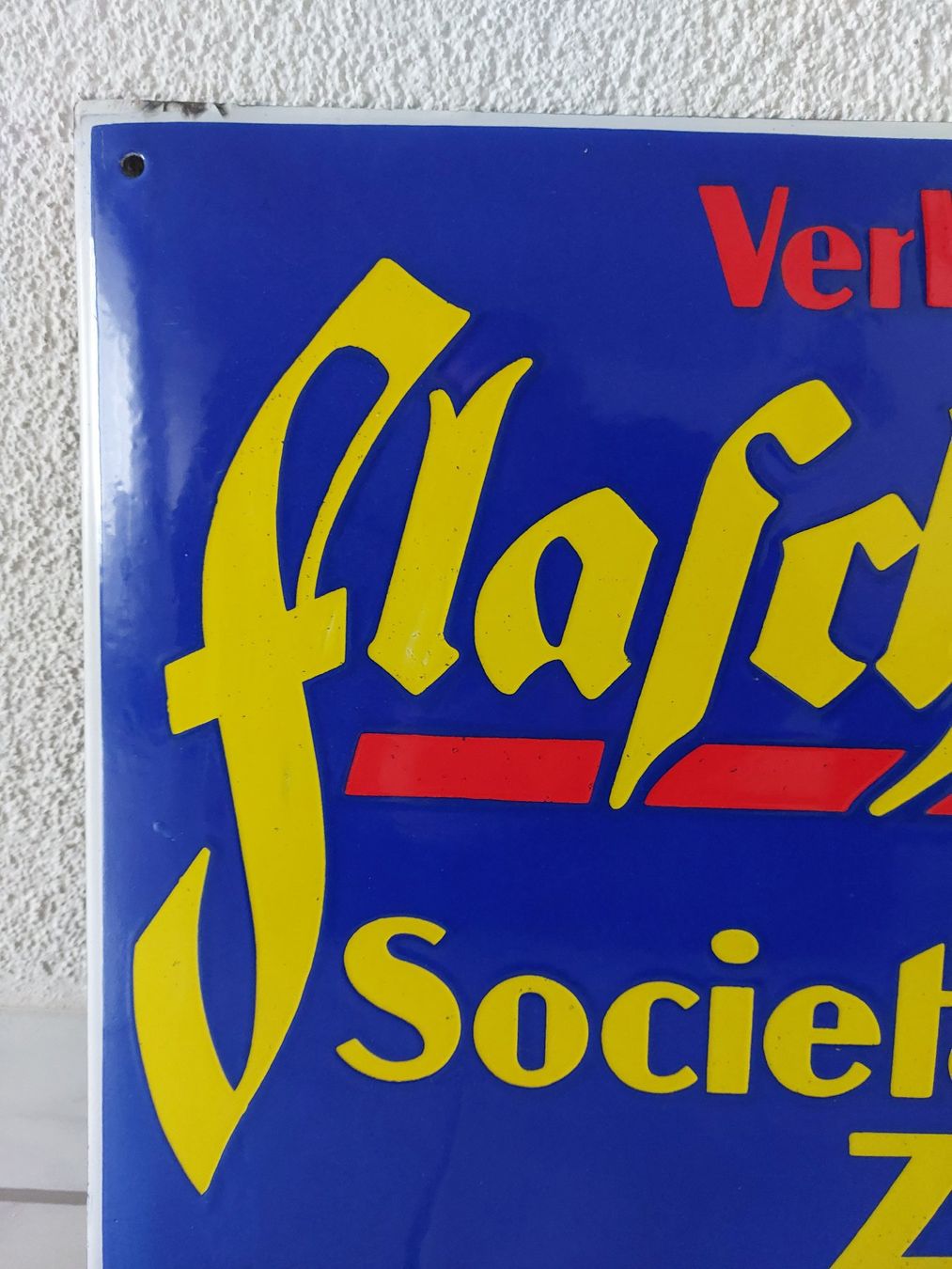 Feldschlösschen Insegne: Emailschild Flaschenbier plaque émaillée – Usato da Schenkon venduto da Elbarto007 1