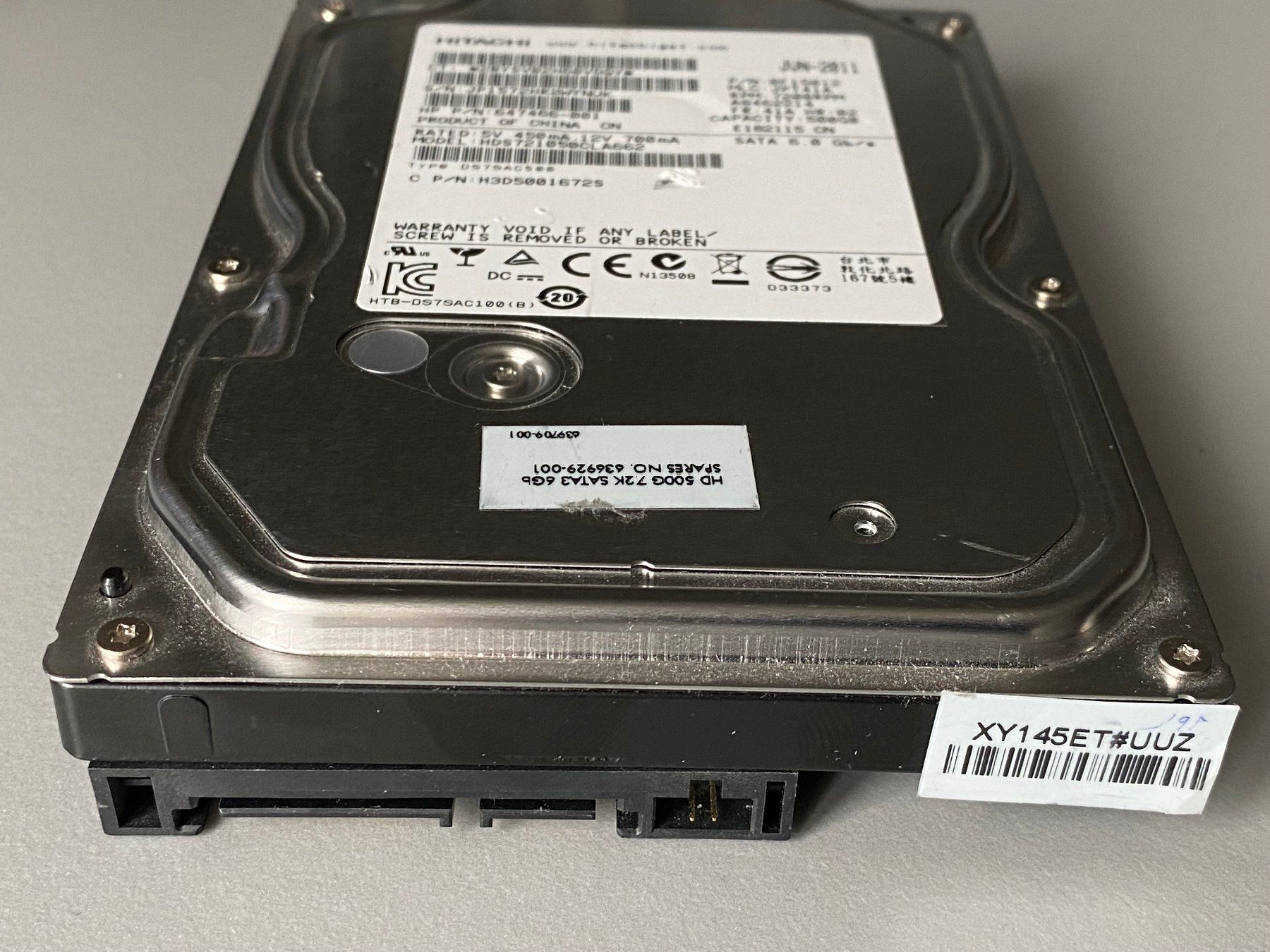 Hitachi Dischi rigidi: Hitachi 500GB 3.5" SATA (41) – Nuovo (secondo la descrizione) da Langwiesen venduto da Restposten-24 2