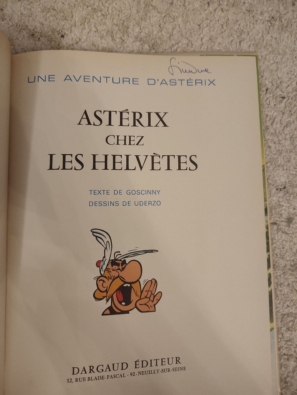BD: Astérix Chez Les Helvètes - EO 1970  – D'occasion à Bougy-Villars par Vogue 1