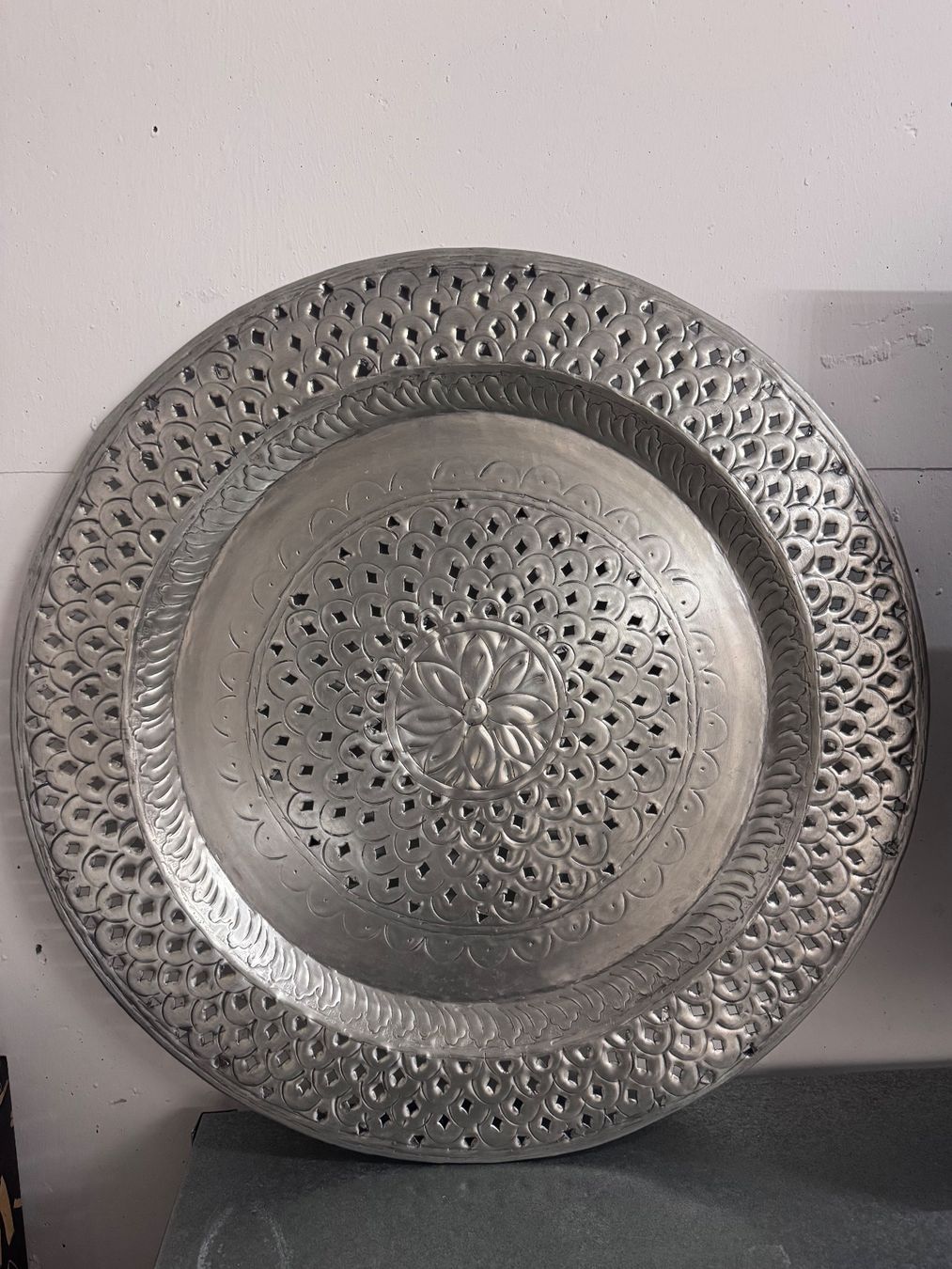 Tutte le decorazioni: Orientalischer Deko-Unterteller / Metalltablett 58 cm – Usato da Schaffhausen venduto da luc_s9gz 2