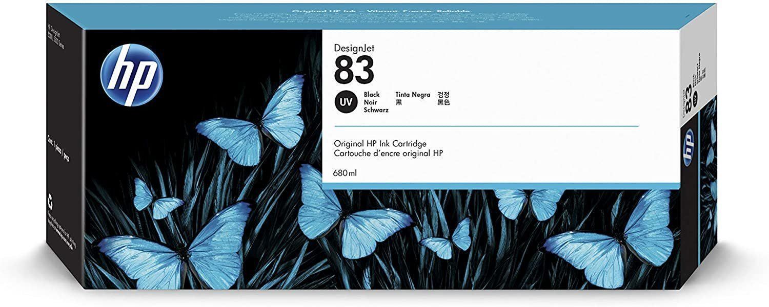 Hewlett Packard Cartucce per stampanti & toner: HP Tinte UV No.83 Black C4940A – Nuovo (secondo la descrizione) da Fehraltorf venduto da loremgmbh
