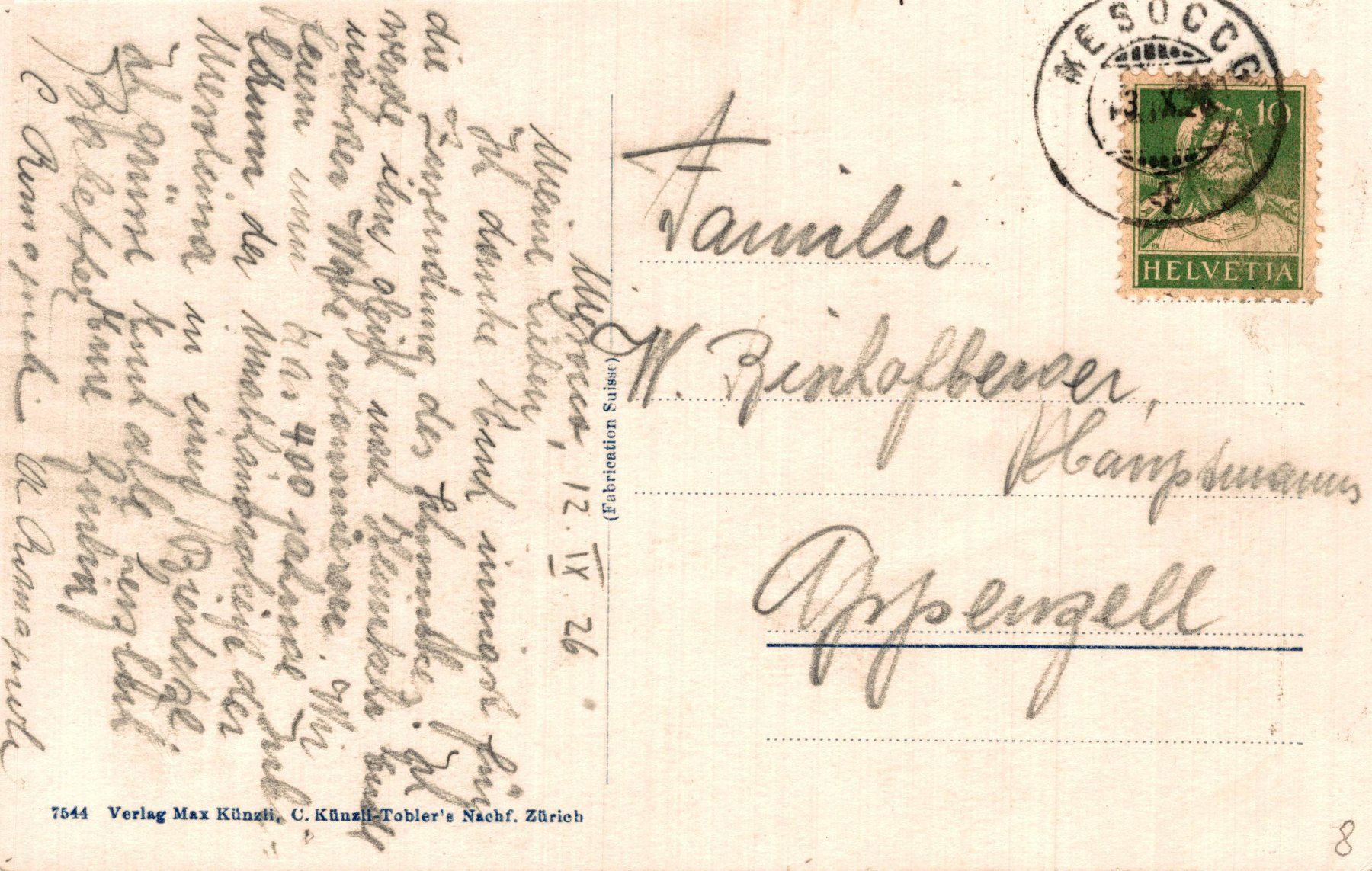 Cartes postales: Castello di Mesocco – D'occasion à Bronschhofen par Astore 1