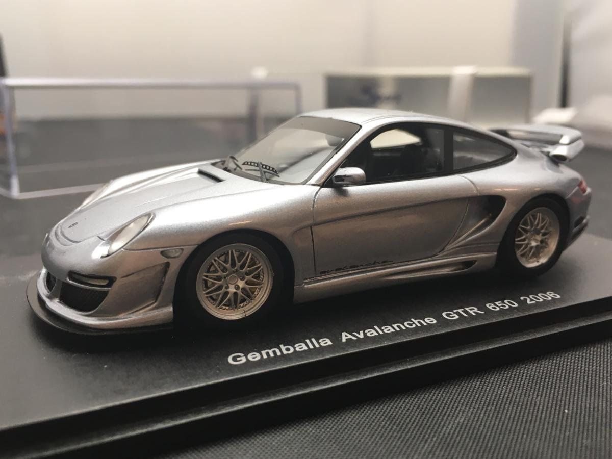 Porsche Modellini d'auto: Gemballa Avalanche GTR 650 (2006) – Nuovo e nell'imballaggio originale da Flawil venduto da Imperiosud 1
