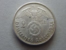 2 DM  Deutschesch Reich 1938 A