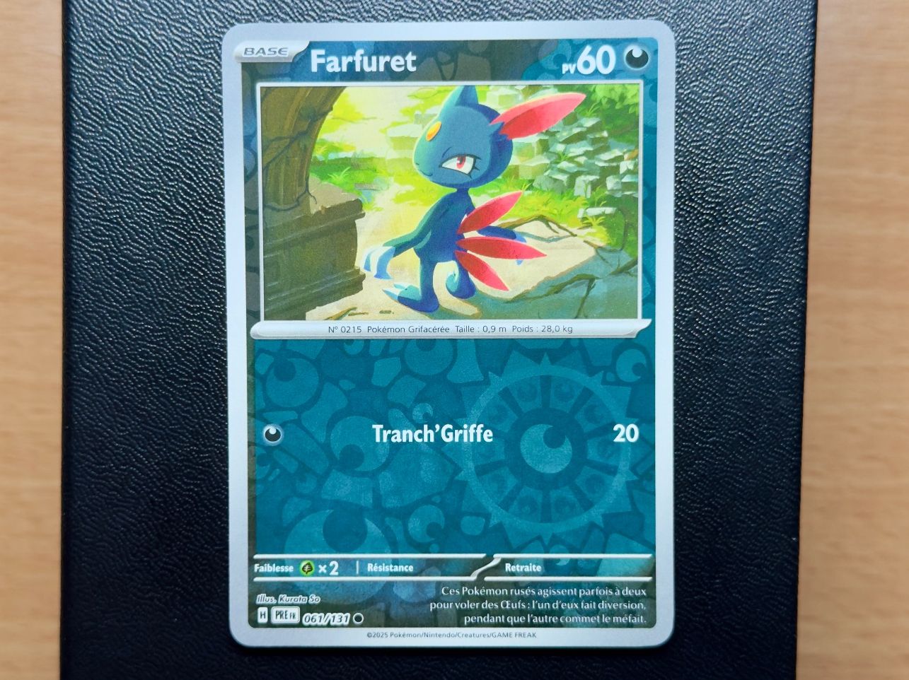 Pokémon Carte collezionabili: Farfuret REVERSE (061/131) Évolutions Prismatiques PRE FR – Usato da Chézard-St-Martin venduto da Kro_Cards