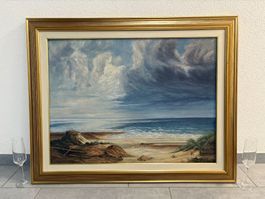 98x78/ E.Rupp 1953/ Gemälde Meer Landschaft wunderhübsch