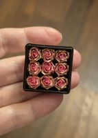 Rosen Geschenkbox für Puppenhaus/Puppenstube