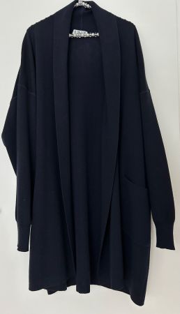 Edle GISPA Strickjacke, Cardigan, Oversize,Gr.46, Dunkelblau