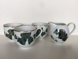 SUISSE LANGENTHAL Tasses + KAHLA Crémier / Rahmkanne